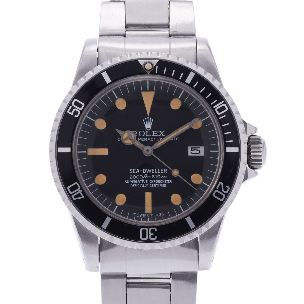 ロレックス シードゥエラー センタースプリット2型ダイヤル アンティーク 1665 ブラック メンズ 時計 【wristwatch】