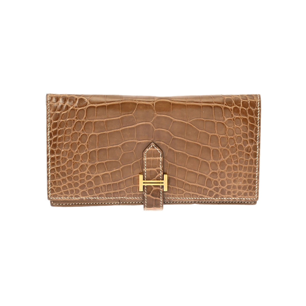 エルメス ベアン スフレ フィセル アリゲーター ユニセックス 財布 【purse】