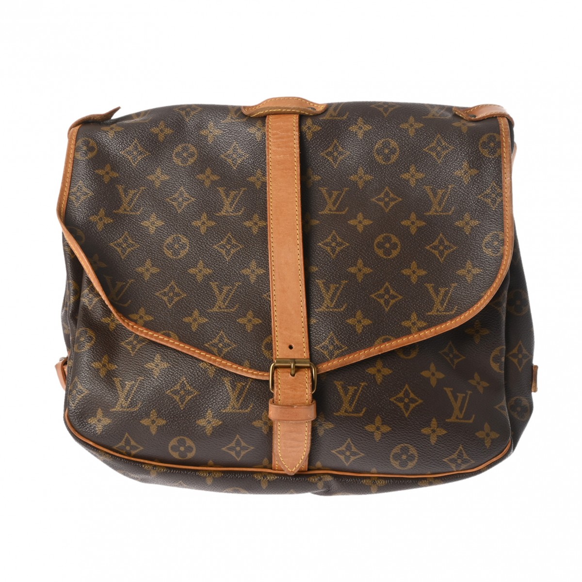 ルイヴィトン モノグラム ソミュール 35 ブラウン M42254 モノグラムキャンバス ユニセックス バッグ 【bag】