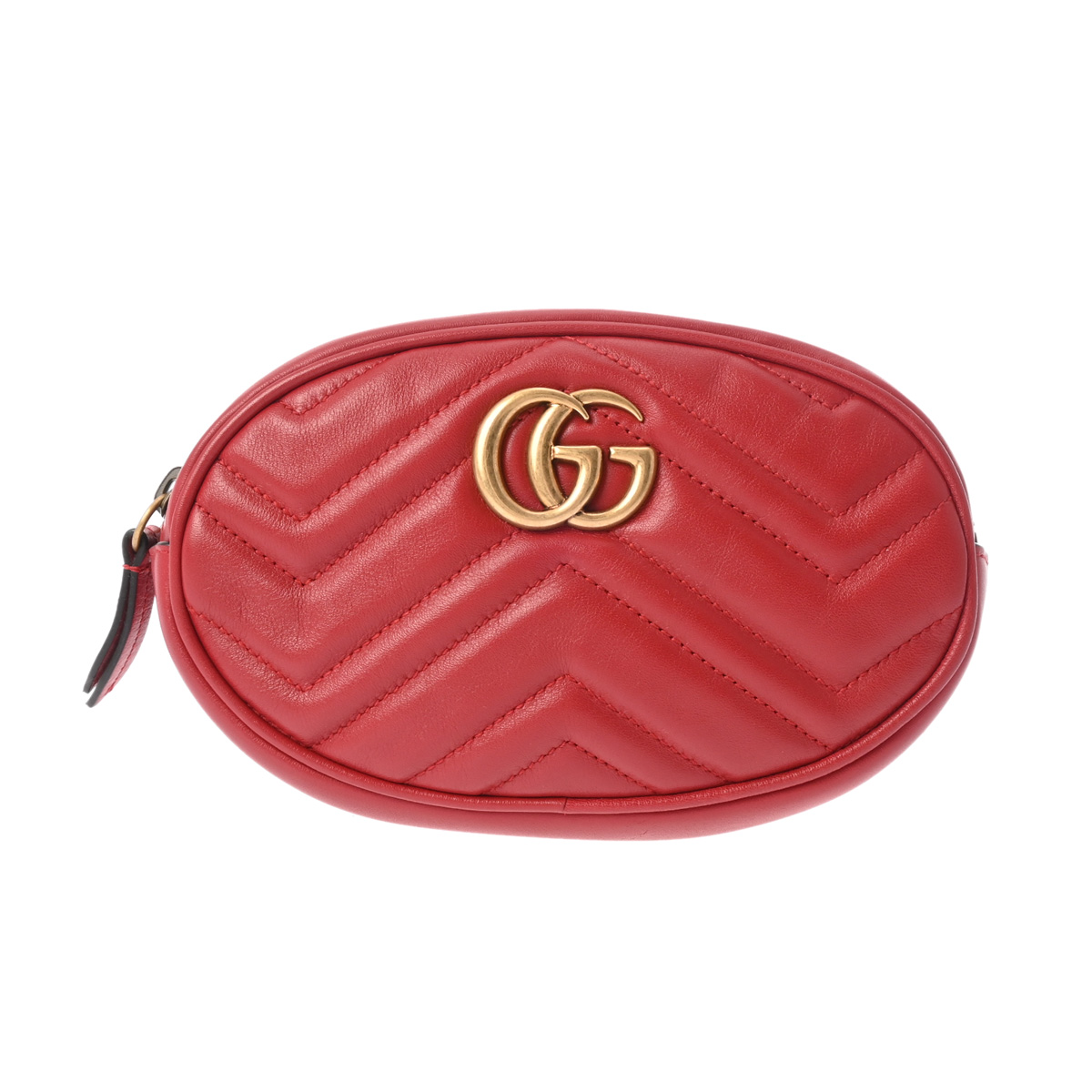 グッチ GGマーモント ベルトバッグ レッド 476434 レザー レディース バッグ 【bag】