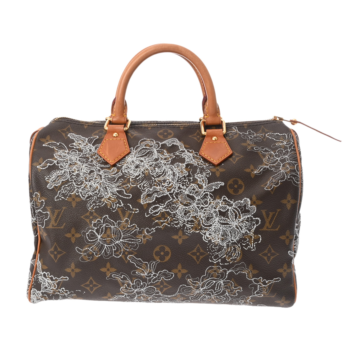 ルイヴィトン モノグラムダンテェル スピーディ 30 アルジャン ブラウン M95398 レザー レディース バッグ 【bag】