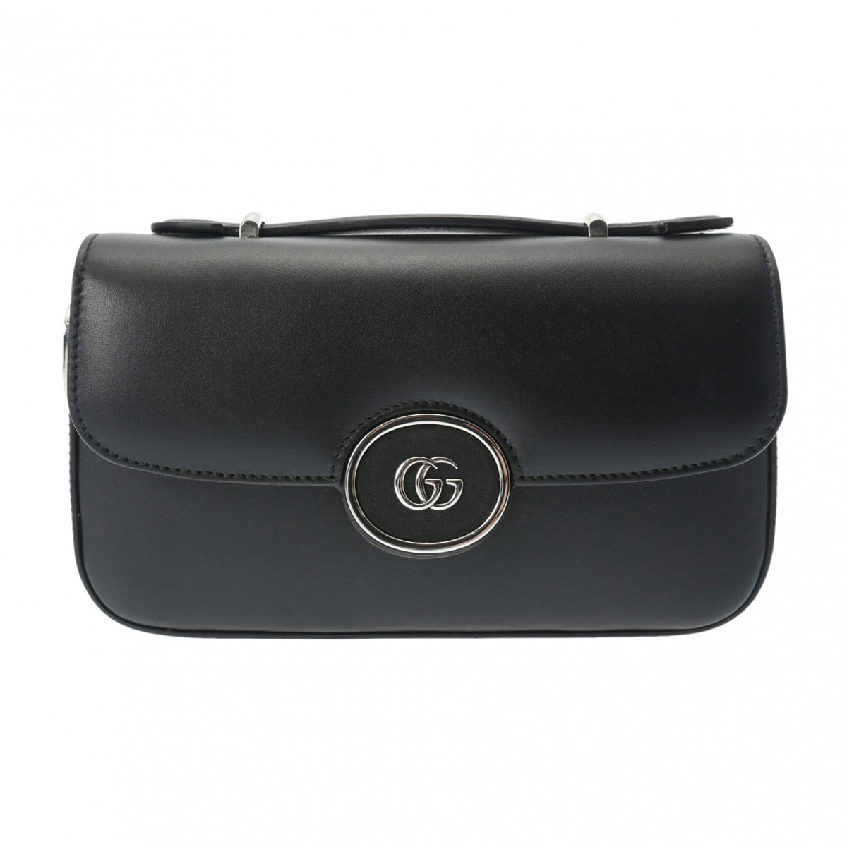 グッチ ダブルG 2WAY ミニショルダーバッグ ブラック 739722 レザー レディース バッグ 【bag】