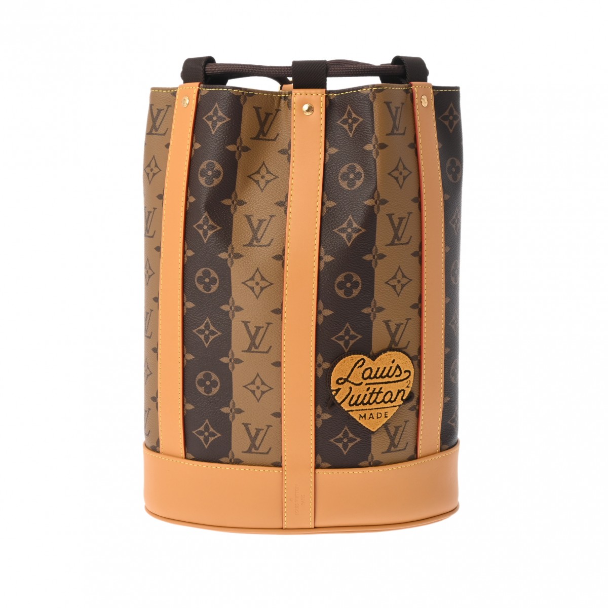 ルイヴィトン モノグラム ストライプ ランドネ メッセンジャー LV×NIGO コラボ ブラウン M45968 モノグラムキャンバス メンズ バッグ 【bag】
