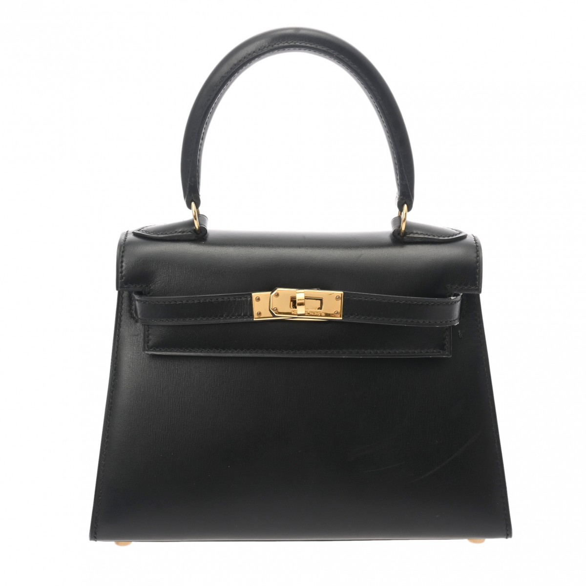 エルメス ミニ 外縫い ブラック ボックスカーフ レディース バッグ 【bag】
