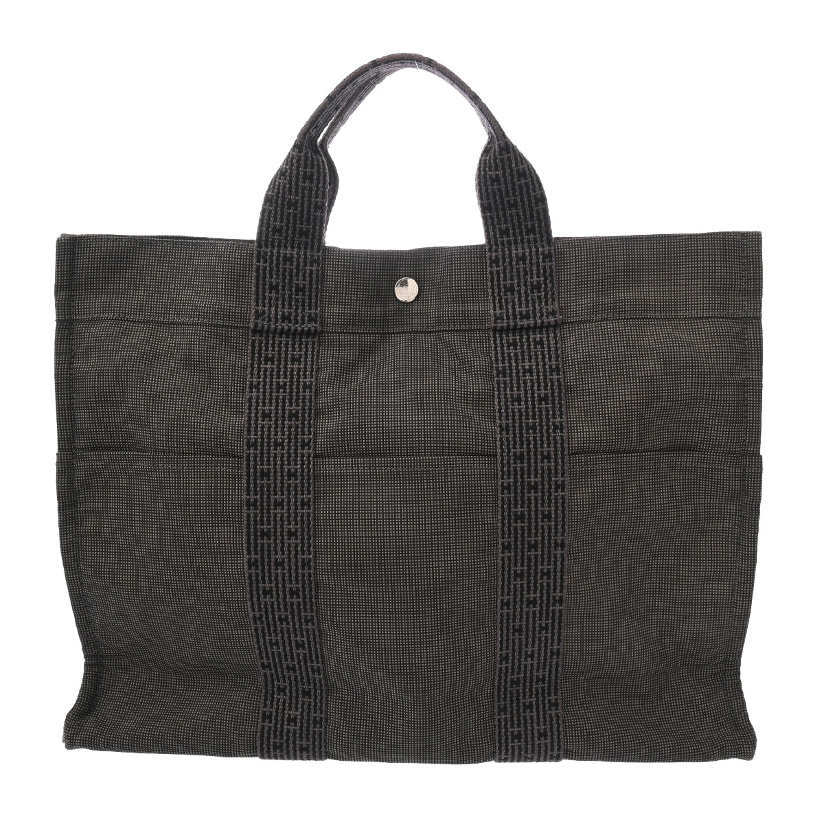エルメス エールライン MM 新型 グレー キャンバス ユニセックス バッグ 【bag】