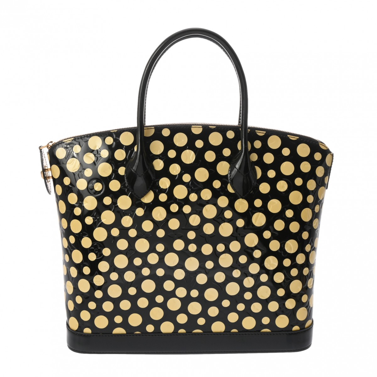 ルイヴィトン ロックイット MM 草間彌生コラボ ノワール M91399 ヴェルニ ユニセックス バッグ 【bag】