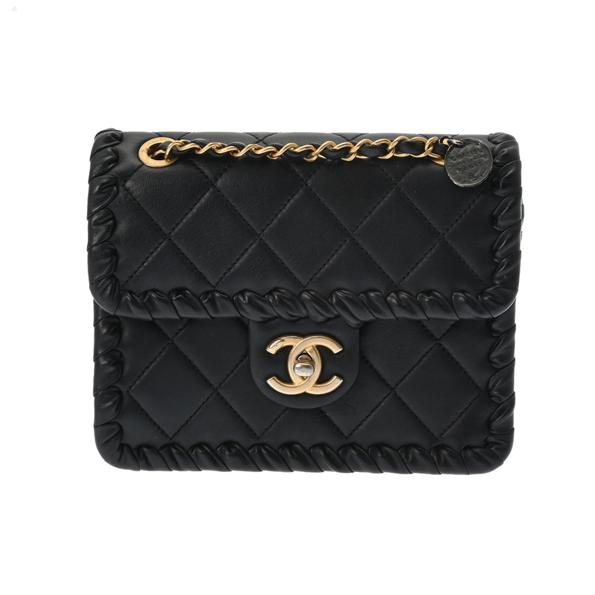 シャネル マトラッセ チェーンショルダー ブラック AS2496 ラムスキン レディース バッグ 【bag】