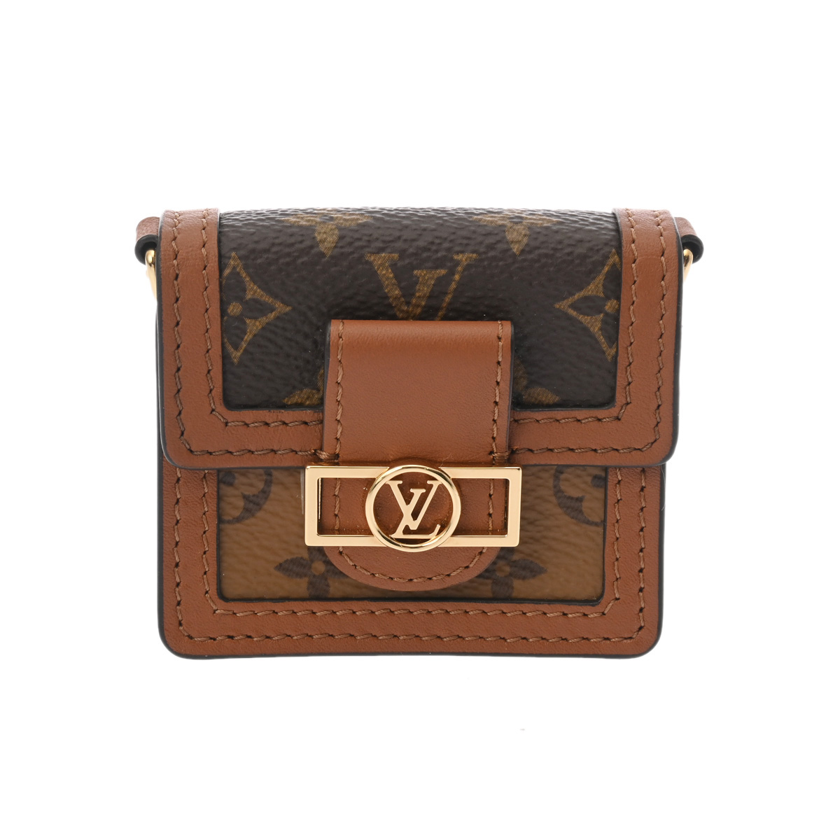 ルイヴィトン モノグラムリバース マイクロドーフィーヌ ブラウン M80250 モノグラムキャンバス レディース バッグ 【bag】
