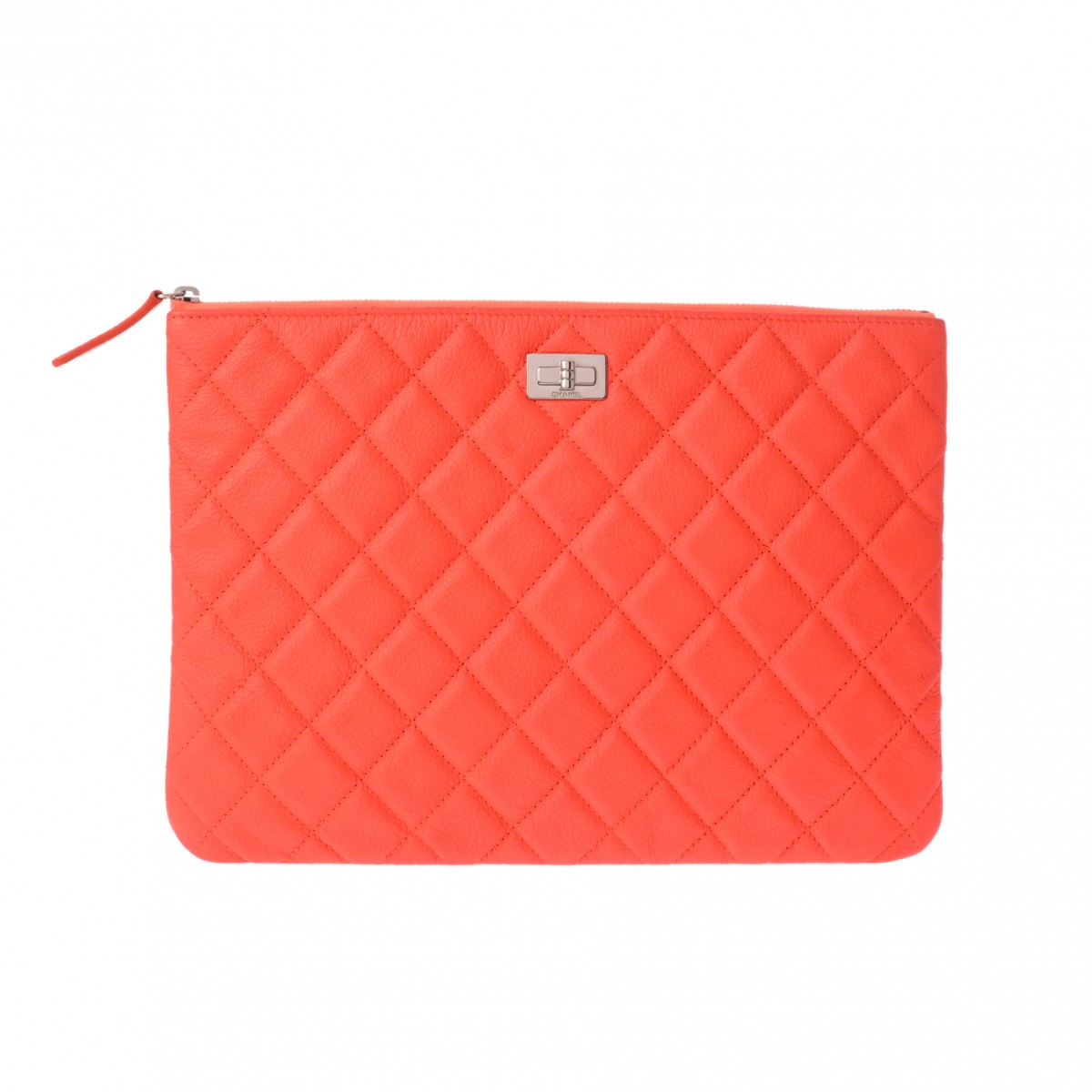 シャネル 2.55 マトラッセ オレンジ ラムスキン レディース バッグ 【bag】