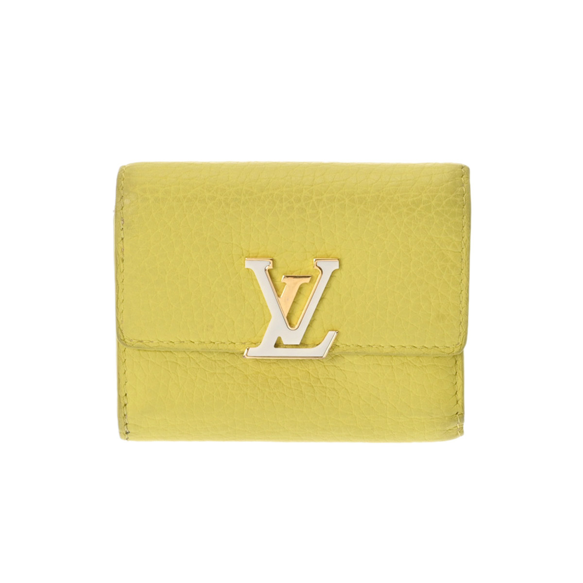 ルイヴィトン ポルトフォイユ カプシーヌ XS セドラ/ライムイエロー M81230 トリヨンレザー レディース 財布 【purse】