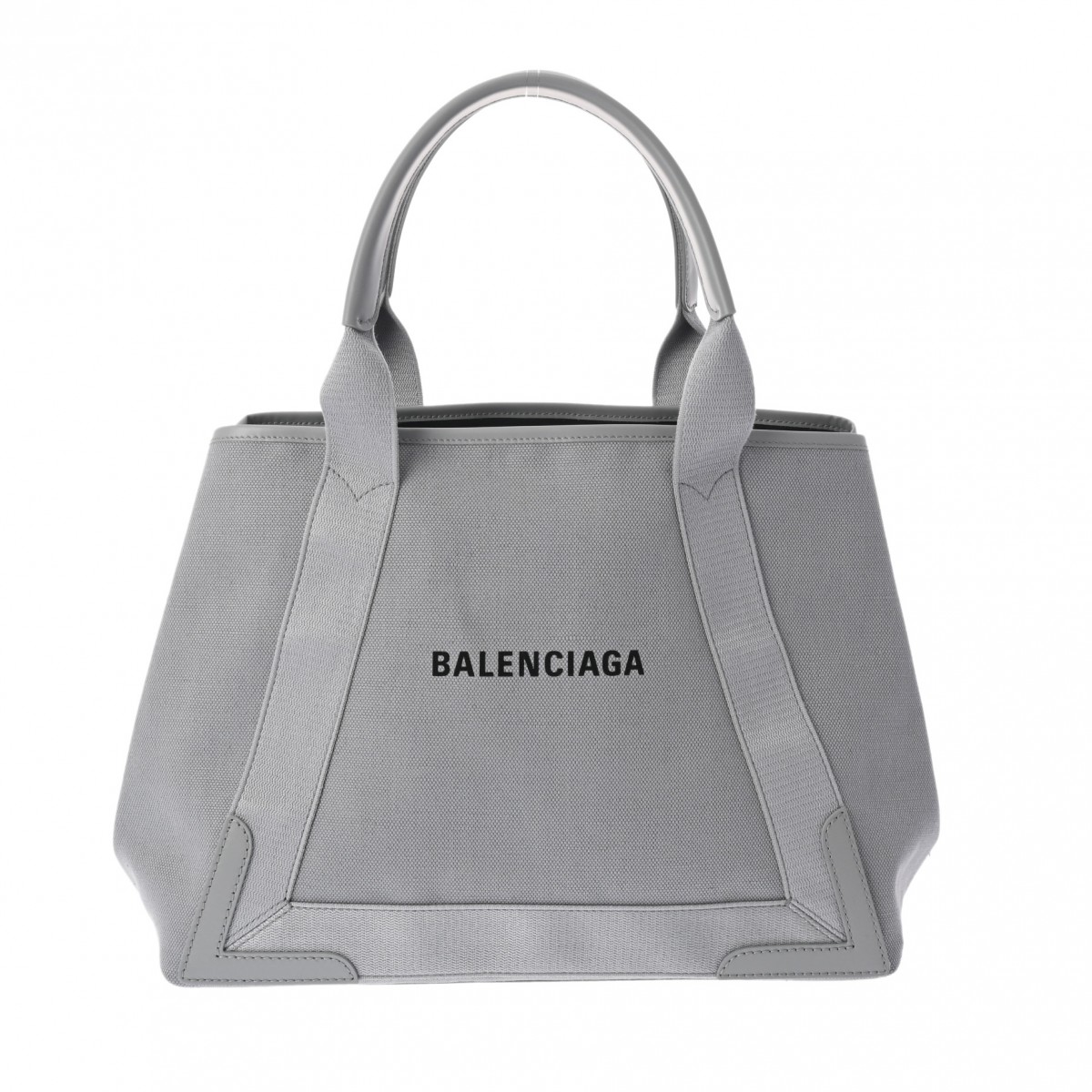 バレンシアガ ネイビーカバス M グレー 581292 コットン/カーフ レディース バッグ 【bag】