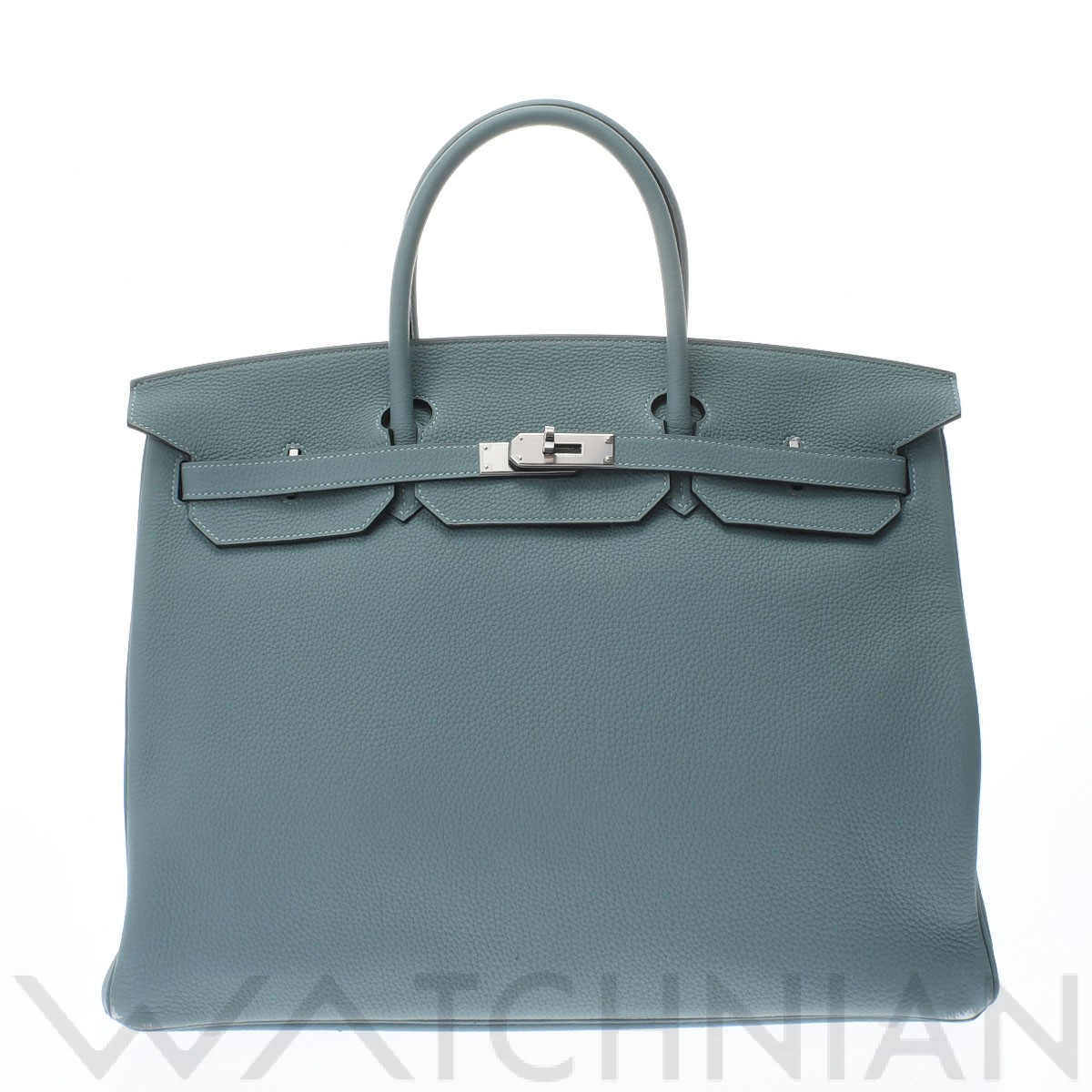 エルメス バーキン 40 シエル/パラジウム金具 トゴ レディース バッグ 【中古】【bag】