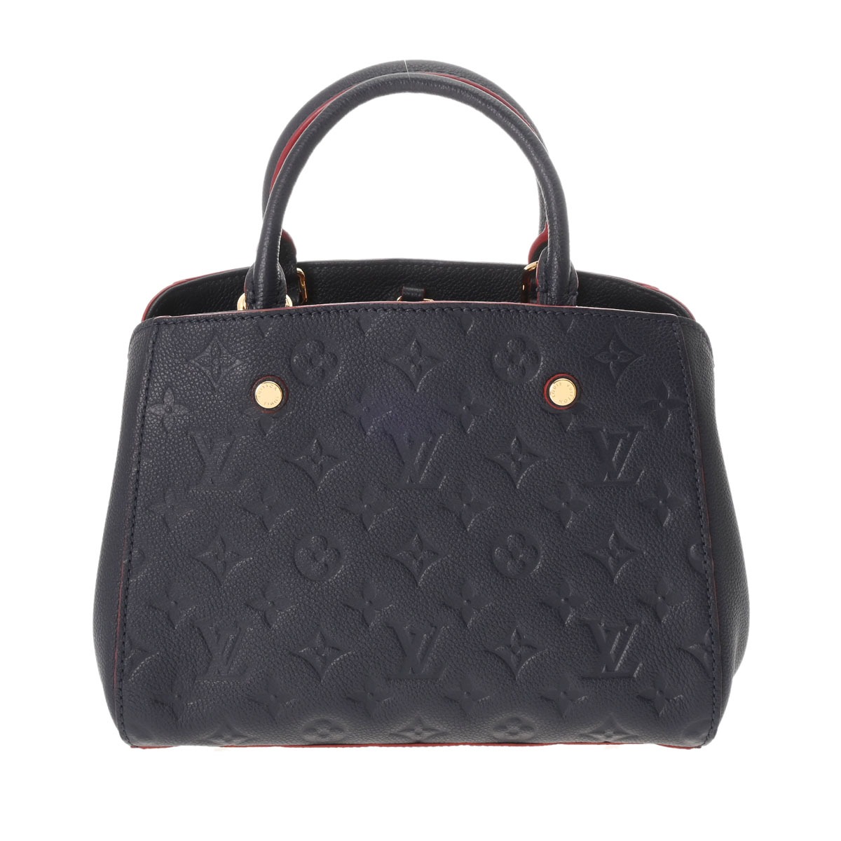 ルイ ヴィトン モノグラムアンプラント モンテーニュ BB 2WAY マリーヌルージュ M42747 レザー レディース バッグ 【中古】【bag】