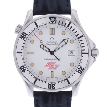 オメガ シーマスター リレハンメルオリンピック 1994 2832.21.53 ホワイト メンズ 時計 【wristwatch】
