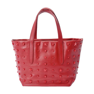 ジミーチュウ ミニサラ  スタースタッズ 2WAY 赤 レザー レディース バッグ 【bag】
