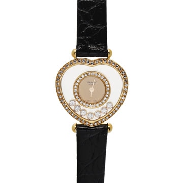 ショパール ハッピーダイヤ ハート べゼルダイヤ 7Pダイヤ 20/4516 シャンパン/ダイヤモンド レディース 時計 【wristwatch】