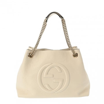 グッチ ソーホー チェーントート クリーム 536196 レザー レディース バッグ 【bag】