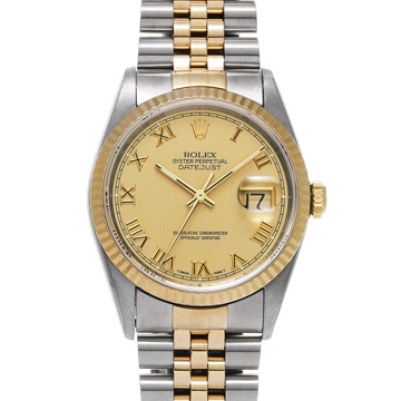 ロレックス デイトジャスト 16233 シャンパン メンズ 時計 【wristwatch】