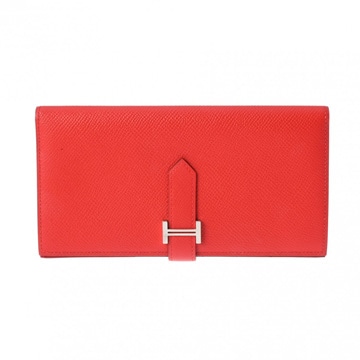 エルメス ベアン スフレ ルージュトマト ヴォーエプソン レディース 財布 【purse】