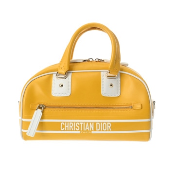 クリスチャンディオール ヴァイブ スモールバッグ 2WAY イエロー M620900BR レザー レディース バッグ 【bag】
