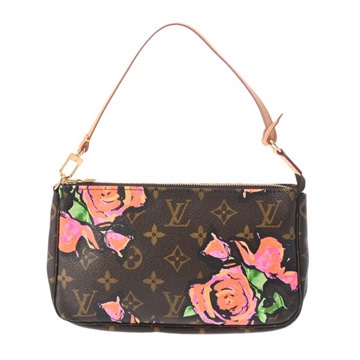 ルイヴィトン モノグラムローズ ポシェット アクセソワール ブラウン M48615 モノグラムキャンバス レディース 【bag】