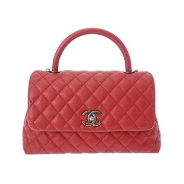 シャネル マトラッセ トップハンドル 29 2WAY レッド A92991 キャビアスキン レディース バッグ 【bag】