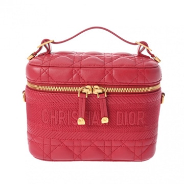 クリスチャンディオール DIORTRAVEL ヴァニティスモール レッド S5488UNTR ラムスキン レディース バッグ 【bag】