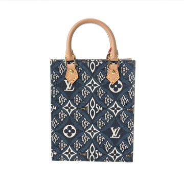 ルイヴィトン モノグラムジャガード プティットサックプラ Since1854 2WAY ブルー M80288 ジャガード レディース バッグ 【bag】
