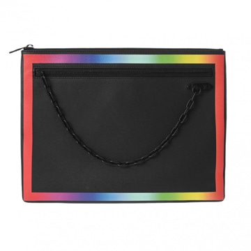 ルイヴィトン タイガ ポシェット A4 ブラック/レインボー M30347 タイガ メンズ バッグ 【bag】