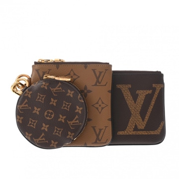 ルイヴィトン モノグラムリバース ポシェットトリオ ブラウン/キャメル系 モノグラムキャンバス レディース 【bag】