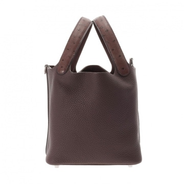 エルメス ピコタン ロック PM ルージュセリエ トリヨンクレマンス/オーストリッチ レディース バッグ 【bag】