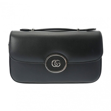 グッチ ダブルG 2WAY ミニショルダーバッグ ブラック 739722 レザー レディース バッグ 【bag】