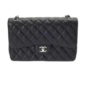シャネル マトラッセ Wフラップ チェーンショルダー 30cm ブラック A58600 キャビアスキン レディース バッグ 【bag】
