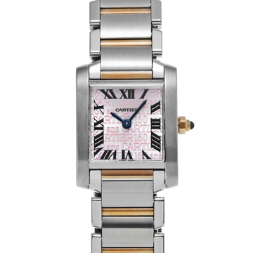 カルティエ タンク フランセーズ SM 160周年記念 W51036Q4 ピンク レディース 時計 【wristwatch】