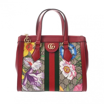 グッチ オフィディア スモール フローラ 2WAYトート レッド/マルチカラー 547551 GGスプリームキャンバス/レザー レディース バッグ 【bag】