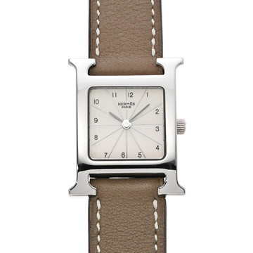エルメス ラムシス ドゥブルトゥール HH1.210 アイボリー レディース 時計 【wristwatch】