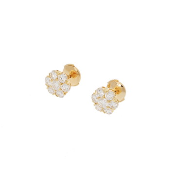 ヴァンクリーフ＆アーペル フルーレット ダイヤ ラージ K18イエローゴールド YG レディース ジュエリー 【jewelry】