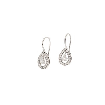 ブシュロン アバ ペアシェイプダイヤ K18ホワイトゴールド WG レディース ジュエリー 【jewelry】