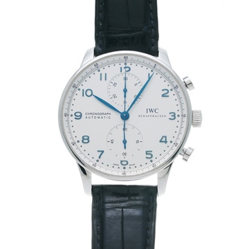 IWC ポルトギーゼ クロノグラフ IW371417 シルバー メンズ 時計 【wristwatch】