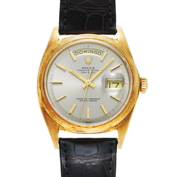 ロレックス デイデイト 36 スペイン語表記 アンティーク 1802 グレー メンズ 時計 【wristwatch】
