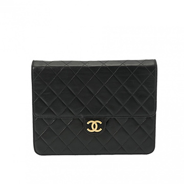 シャネル マトラッセ プッシュロック ブラック ラムスキン レディース バッグ 【bag】