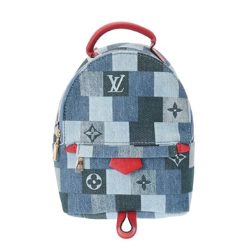 ルイヴィトン モノグラム パームスプリングス バックパックMINI ブルー M45043 モノグラムデニム レディース バッグ 【bag】