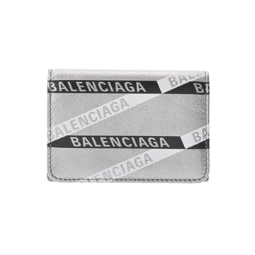 バレンシアガ コンパクトウォレット シルバー 551921 レザー ユニセックス 財布 【purse】