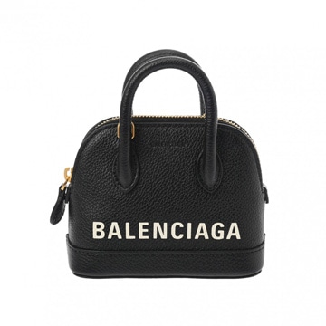 バレンシアガ ヴィル トップハンドル ミニ ブラック 550646 カーフ レディース バッグ 【bag】