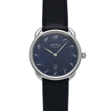 エルメス アルソー GM AR7Q.810 ブルー メンズ 時計 【wristwatch】