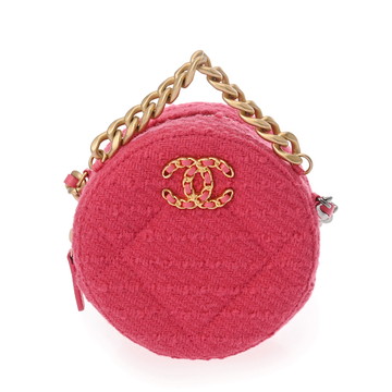 シャネル シャネル19 チェーンショルダー 持ち手チェーン 2WAY ピンク AP0945 ツイード レディース バッグ 【bag】