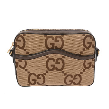グッチ ジャンボGG メッセンジャーバッグ グレージュ系 675891 GGキャンバス ユニセックス バッグ 【bag】