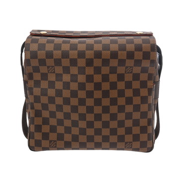 ルイヴィトン ダミエ ナヴィグリオ ブラウン/朱色 N45255 ダミエキャンバス ユニセックス バッグ 【bag】
