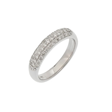 ポンテヴェキオ ピッコリーニ リング ダイヤ0.40ct #10 K18ホワイトゴールド WG レディース ジュエリー 【jewelry】