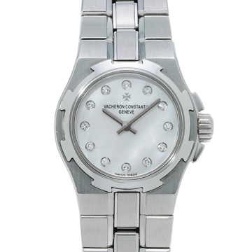 ヴァシュロンコンスタンタン オーバーシーズ 24mm 12Pダイヤ ホワイトシェル/ダイヤモンド レディース 時計 【wristwatch】
